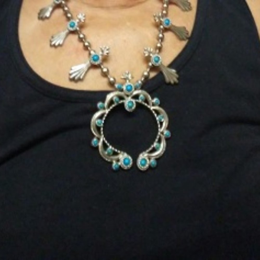 Vintage Faux Squash Necklace signed J.J. 1960s